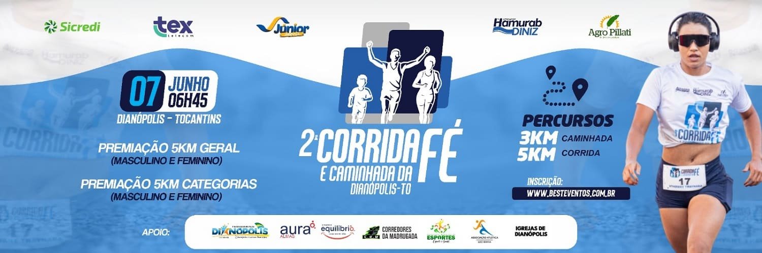 corrida da fé banner
