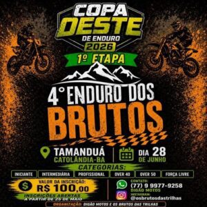 4º ENDURO DOS BRUTOS – COPA OESTE DE ENDURO 2026 | 1ª ETAPA