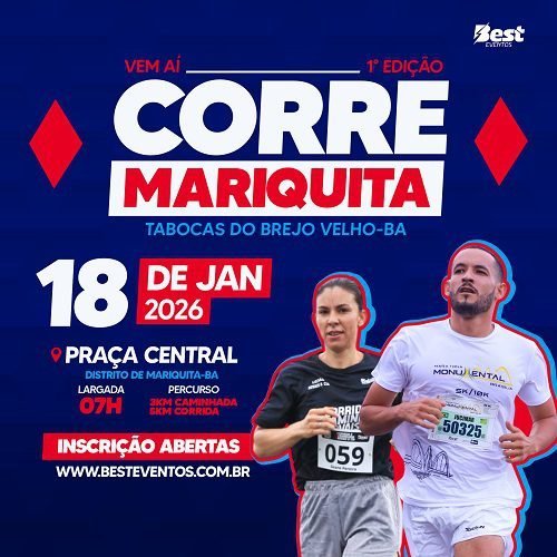 CAPA PARA INSCRIÇÕES 500X500 - 1ºEDIÇÃO CORRE MARIQUITA