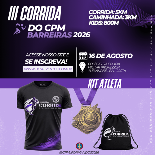III CORRIDA DO CPM BARREIRAS